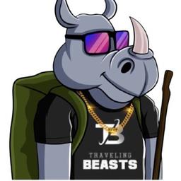 This RARE version of The Traveling Beast Crypto Edition is a 1 of 1 creation and has many rare traits. Note he’s down for Traveling Beasts with that shirt on 😎 