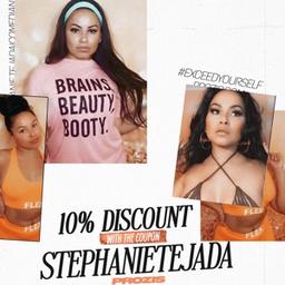  Save using code STEPHANIETEJADA 💕          Prozis sell’s fitness gear,supplements,skincare,healthy food & amazing clothes.